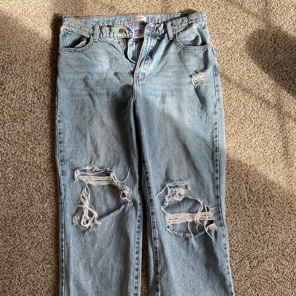 Vibrant Faded Denim Jeans